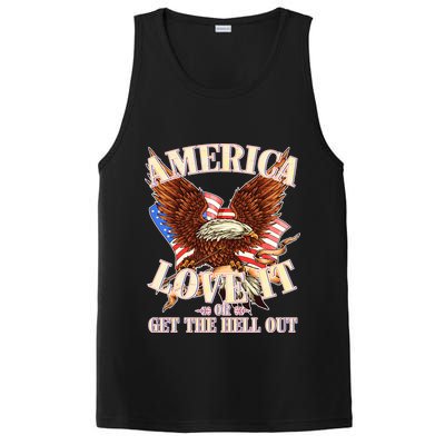 America Love It Or Get the Hell Out PosiCharge Competitor Tank