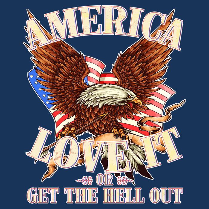 America Love It Or Get the Hell Out 16 in Basic Backpack