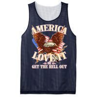 America Love It Or Get the Hell Out Mesh Reversible Basketball Jersey Tank