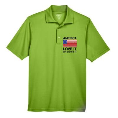 America Love It Or Leave It Betsy Ross Men's Origin Performance Piqué Polo