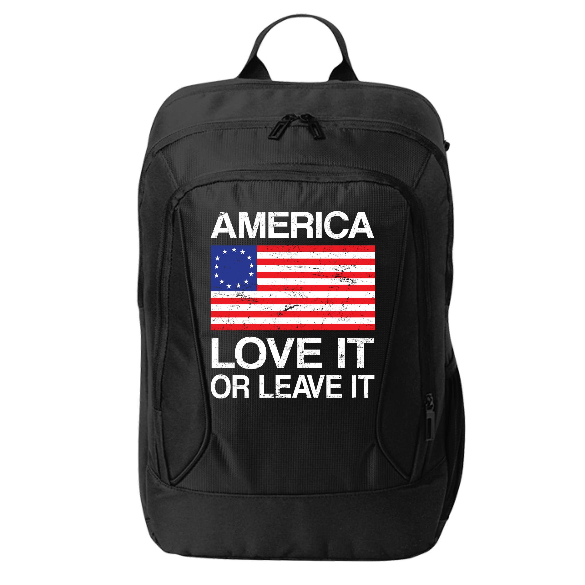 America Love It Or Leave It Betsy Ross City Backpack