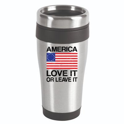 America Love It Or Leave It Betsy Ross 16oz Travel Tumbler