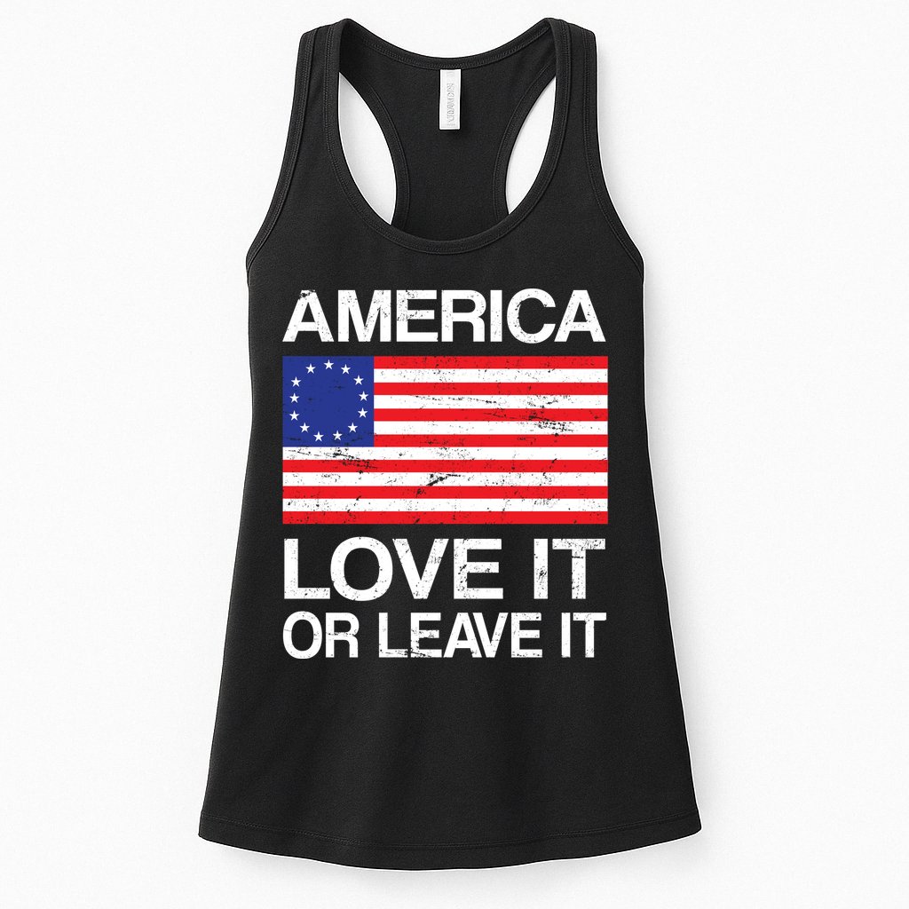 America Love It Or Leave It Betsy Ross Womens Tank Top