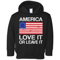 America Love It Or Leave It Betsy Ross Toddler Hoodie