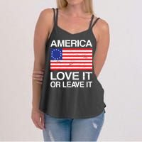 America Love It Or Leave It Betsy Ross Women's Strappy Tank