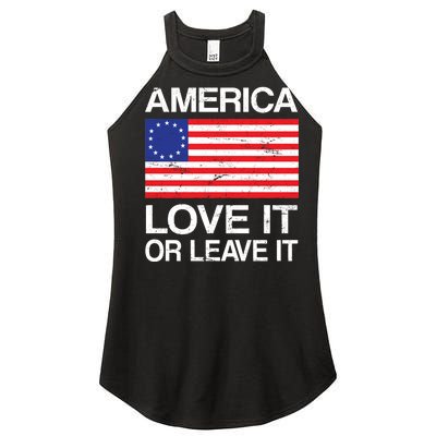 America Love It Or Leave It Betsy Ross Women's Perfect Tri Rocker Tank