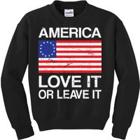 America Love It Or Leave It Betsy Ross Kids Sweatshirt