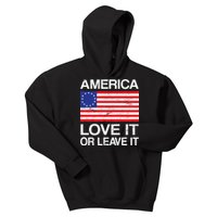 America Love It Or Leave It Betsy Ross Kids Hoodie