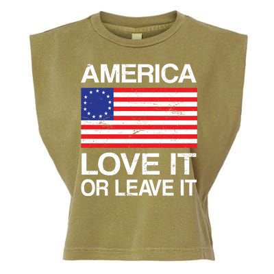 America Love It Or Leave It Betsy Ross Garment-Dyed Women's Muscle Tee