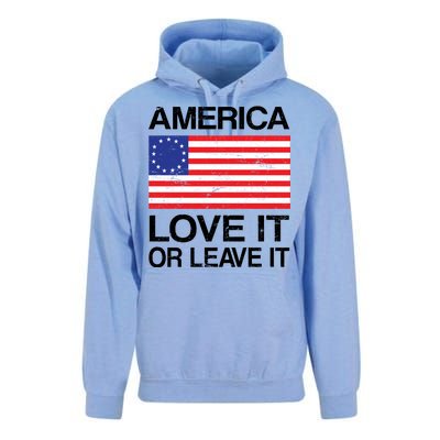 America Love It Or Leave It Betsy Ross Unisex Surf Hoodie