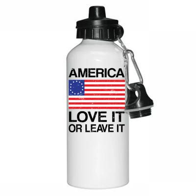 America Love It Or Leave It Betsy Ross Aluminum Water Bottle