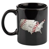 America Loves Baseball 11oz C Handle Ceramic Mug