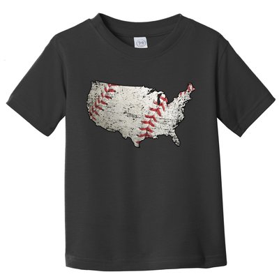 America Loves Baseball Toddler T-Shirt