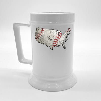 America Loves Baseball Beer Stein