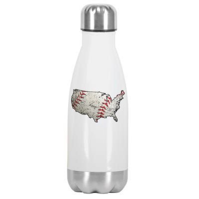 America Loves Baseball Stainless Steel Insulated Water Bottle