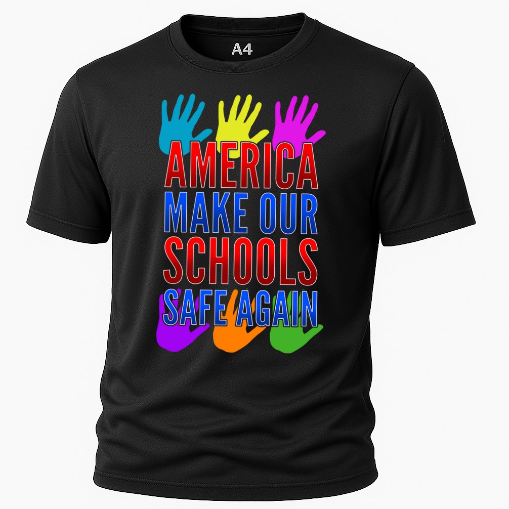 America Make Our Schools Safe Again Cooling Performance Crew T-Shirt