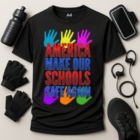 America Make Our Schools Safe Again Cooling Performance Crew T-Shirt