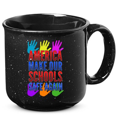America Make Our Schools Safe Again 15oz Campfire Ceramic Mug