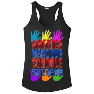 America Make Our Schools Safe Again Ladies PosiCharge Competitor Racerback Tank