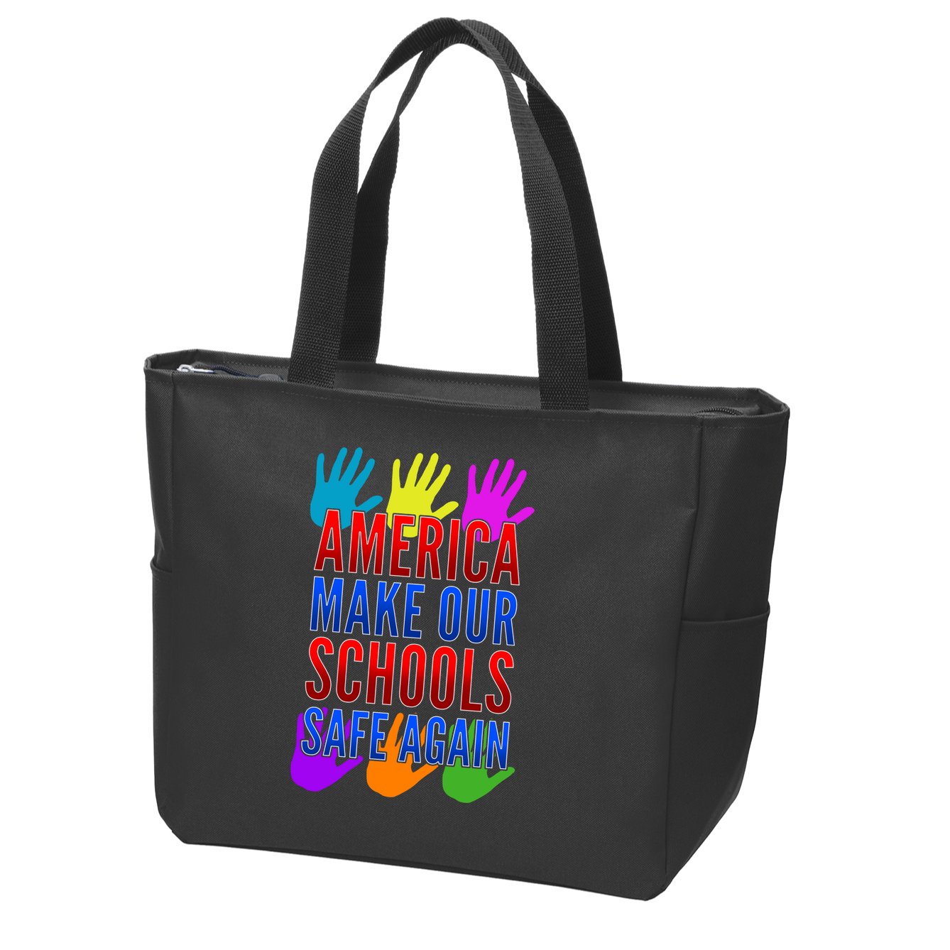 America Make Our Schools Safe Again Zip Tote Bag