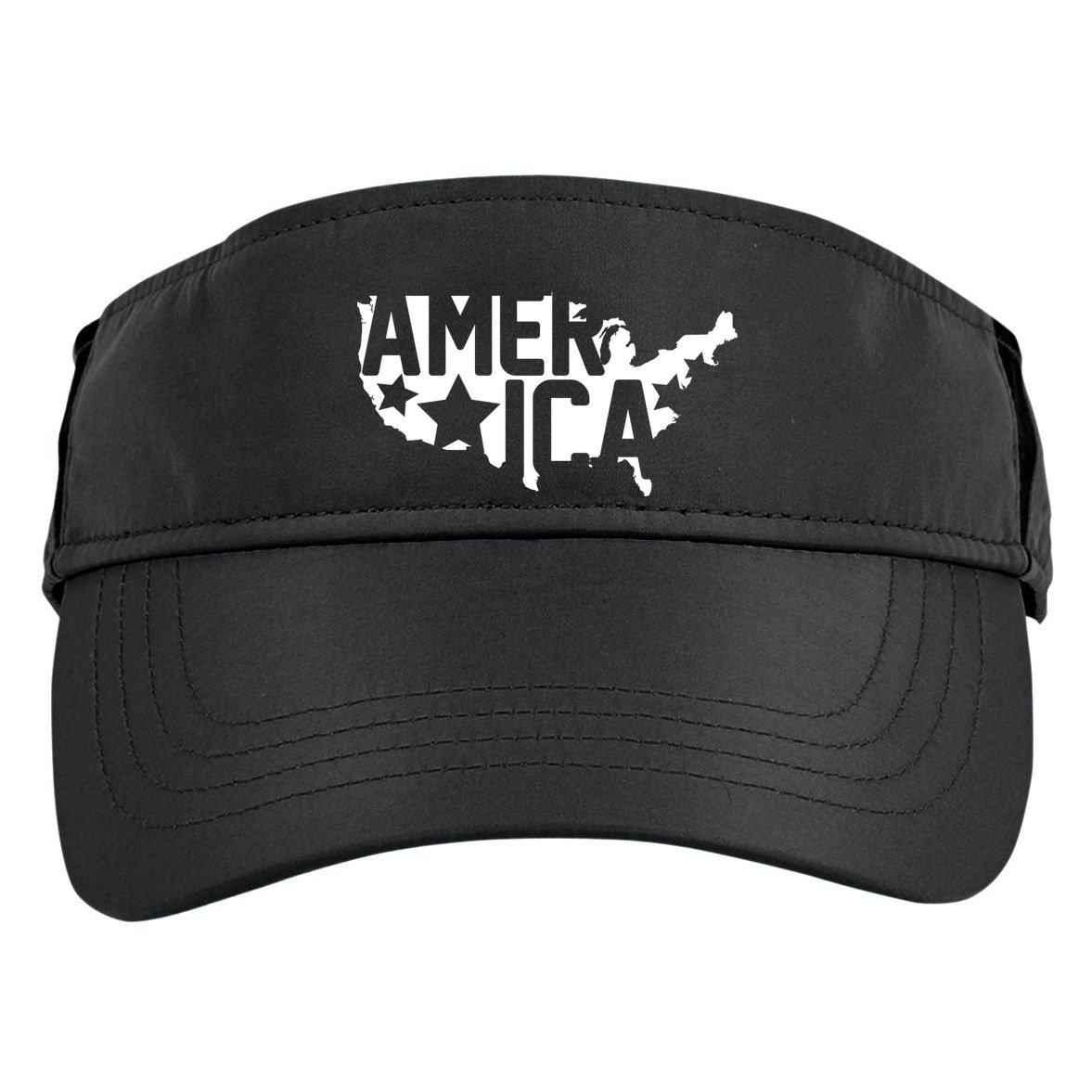 America State Map Adult Drive Performance Visor