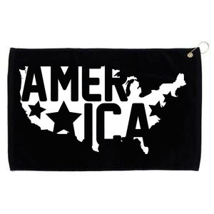 America State Map Grommeted Golf Towel