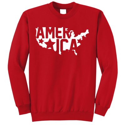 America State Map Sweatshirt