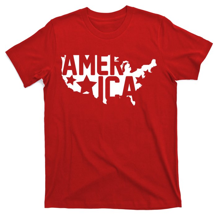 America State Map T-Shirt