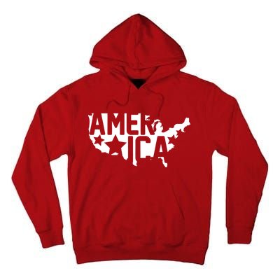 America State Map Tall Hoodie