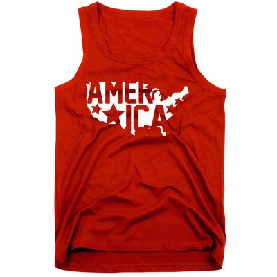 America State Map Tank Top