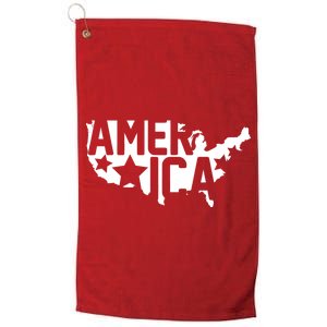 America State Map Platinum Collection Golf Towel