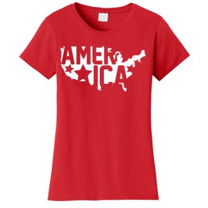 America State Map Women's T-Shirt