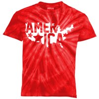 America State Map Kids Tie-Dye T-Shirt