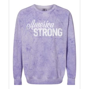 America Strong Colorblast Crewneck Sweatshirt