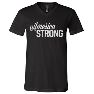 America Strong V-Neck T-Shirt