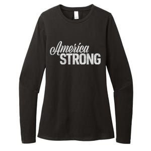 America Strong Womens CVC Long Sleeve Shirt