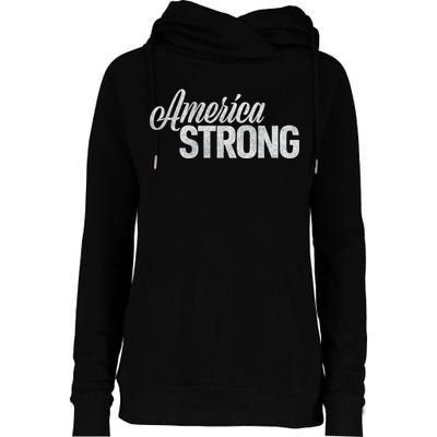 America Strong Womens Funnel Neck Pullover Hood