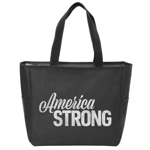 America Strong Zip Tote Bag