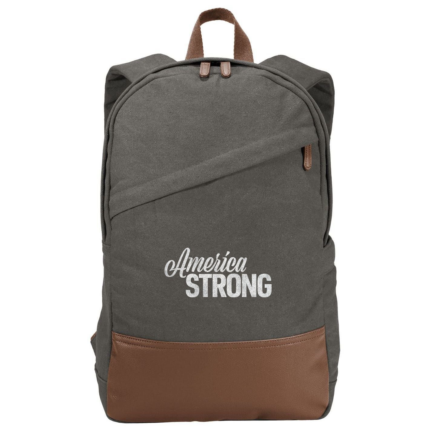 America Strong Cotton Canvas Backpack
