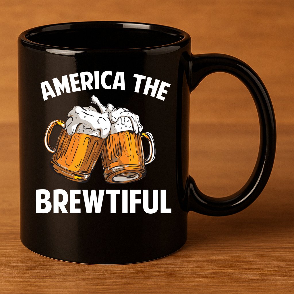 America The Brewtiful 11oz C Handle Ceramic Mug