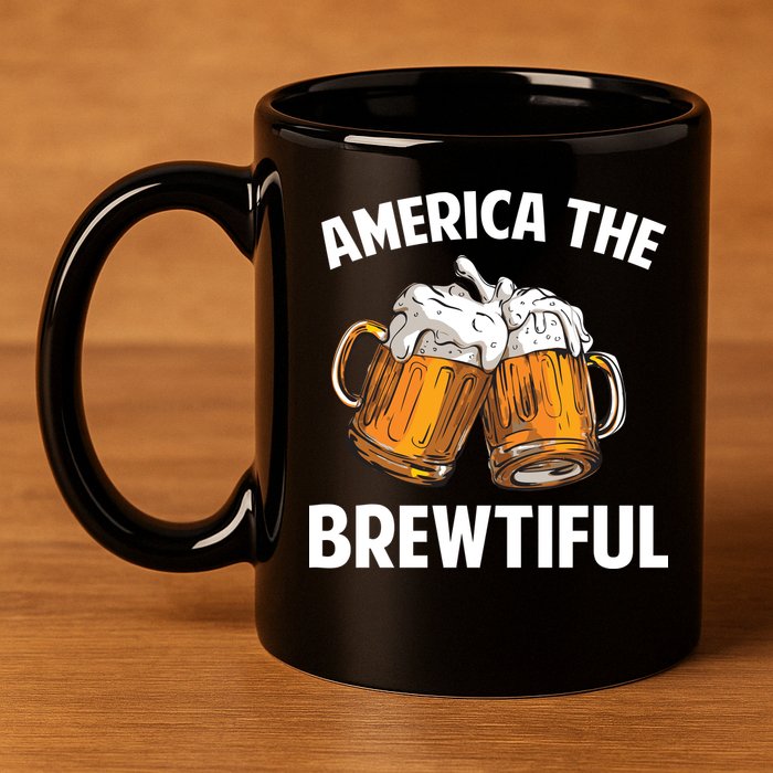 America The Brewtiful 11oz C Handle Ceramic Mug