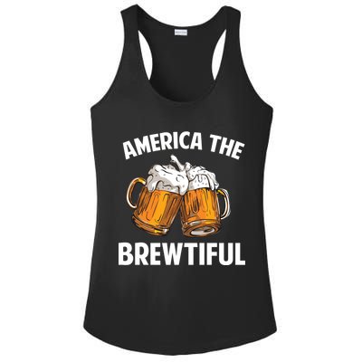 America The Brewtiful Ladies PosiCharge Competitor Racerback Tank