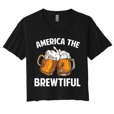 America The Brewtiful Crop Top