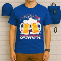 America The Brewtiful Beer USA Flag T-Shirt
