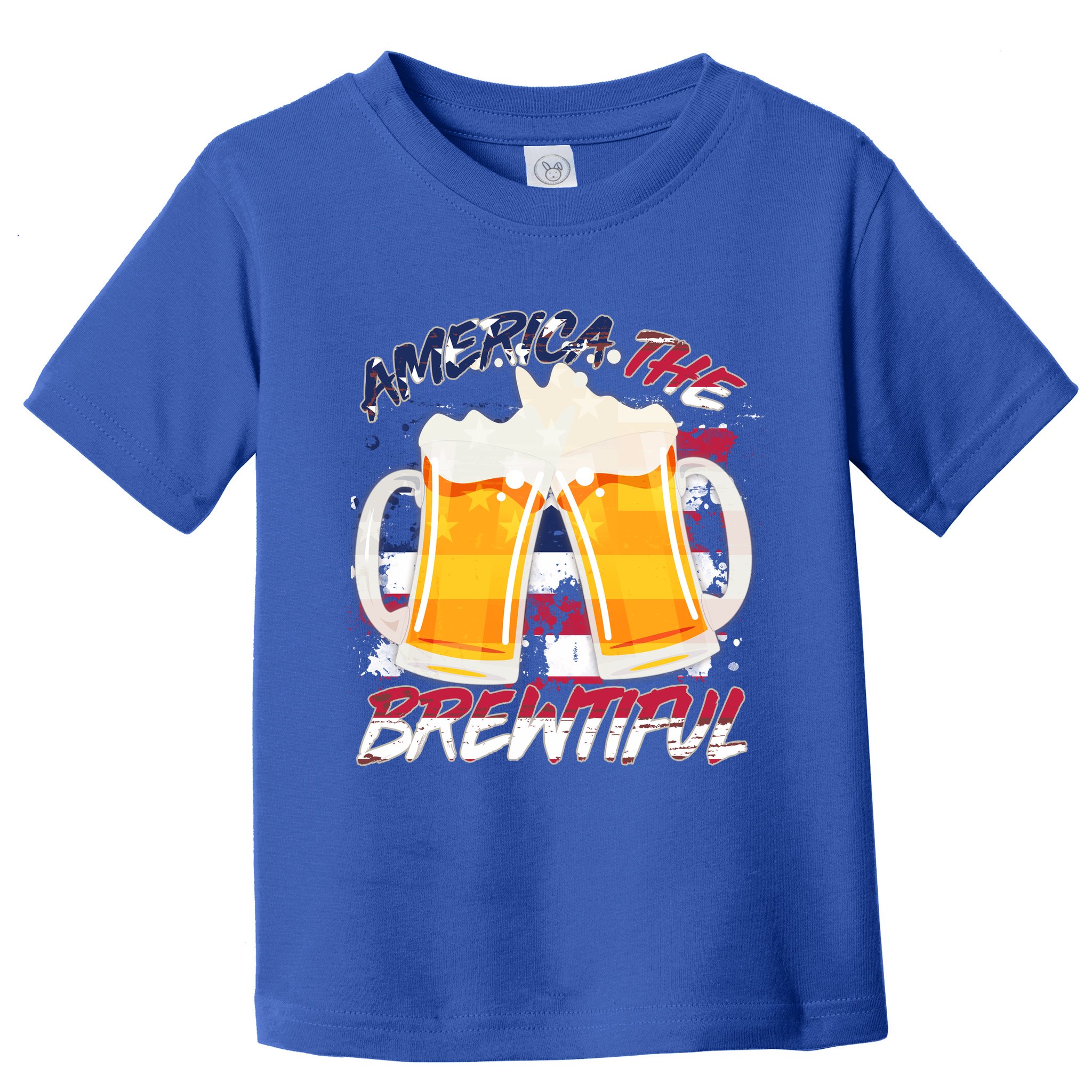 America The Brewtiful Beer USA Flag Toddler T-Shirt