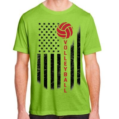 America Volleyball Flag Adult ChromaSoft Performance T-Shirt