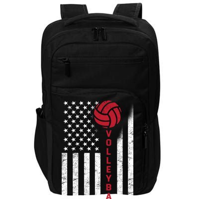 America Volleyball Flag Impact Tech Backpack