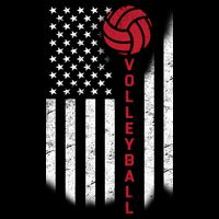 America Volleyball Flag Backpack