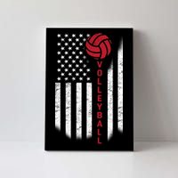 America Volleyball Flag Canvas