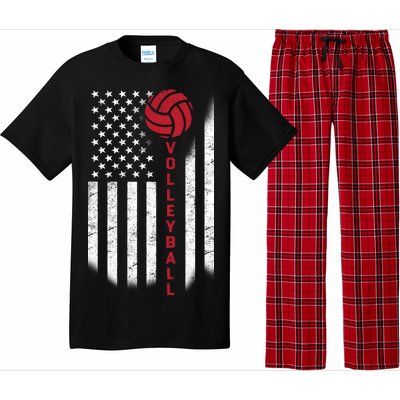 America Volleyball Flag Pajama Set